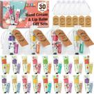 Conjunto de Presente AZEN - Creme para Mãos e Protetor Labial (30 Unidades com Saquinho de Organza)