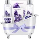 Conjunto de presente Body & Earth Lavender com loção corporal Bubble Bath