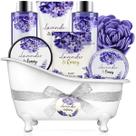 Conjunto de presente BODY & EARTH Lavender Honey Bath & Shower, 8 unidades