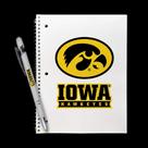 Conjunto de Presente Caderno Iowa Hawkeyes 20x27 cm com Caneta
