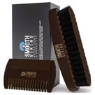 Conjunto de presente com escova e pente para barba Smooth Viking para homens