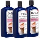 Conjunto de presente de banho de espuma Dr. Teal's Pink Himalayan Salt 3x1L