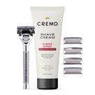 Conjunto de presente de barbear Cremo Original para homens com creme de barbear 177ml Conjunto de presente de barbear Cremo Original para homens com creme de barbear 177ml