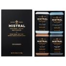 Conjunto de presente de sabonete em barra Mistral Luxury para homens 4 x 250 ml