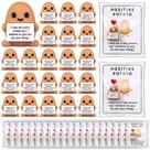 Conjunto de presente Gejoy Positive Potato, 75 unidades com batata de borracha e cartão