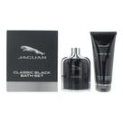 Conjunto de presente Jaguar Classic Black para homens EDT 100ml + gel de banho