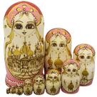 Conjunto de presente Matryoshka de madeira Russian Nesting Dolls de 10 camadas