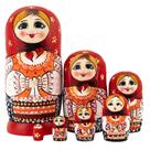 Conjunto de presente Matryoshka de madeira Russian Nesting Dolls de 7 camadas