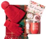 Conjunto de Presente MAYICIVO - Gorro e Cachecol de Inverno para Mulheres