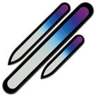 Conjunto de presente Nail Files Mont Bleu de 3 cristais em cores de arco-íris