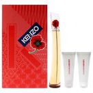 Conjunto de presente Perfume Kenzo Flower para mulheres 100ml EDP + 2x75ml de bálsamo