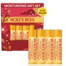 Conjunto de presente: protetor labial hidratante de cera de abelha Burt's Bees x4