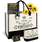 Conjunto de presente, sacola de lona, equipamento de viagem, aniversário de 95 anos, para mulheres Conjunto de presente, sacola de lona, equipamento de viagem, aniversário de 95 anos, para mulheres