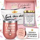 Conjunto de presente Yorktend Tumbler 350 ml com vela, espelho, canudo e cartão