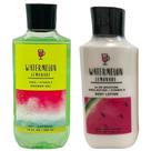 Conjunto de presentes Bath & Body Works, melancia, limonada, gel de banho 295 ml e loção 236 ml