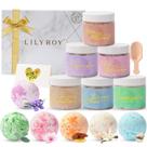 Conjunto de presentes Bath Salt & Bomb LILY ROY Luxury de 14 peças Conjunto de presentes Bath Salt & Bomb LILY ROY Luxury de 14 peças