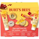 Conjunto de presentes Burt's Bees, kit de pontas e pés com 6 tamanhos de viagem
