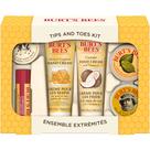 Conjunto de presentes Burt's Bees, pontas e dedos dos pés, com 6 produtos para viagens