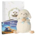 Conjunto de presentes de batismo Sawnfay Lamb Plush 18 cm e livro