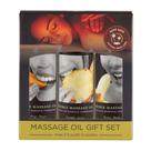 Conjunto de presentes de óleo de massagem Earthly Body Edible 3x60ml vegano