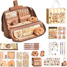 Conjunto de presentes de papelaria Capybara Stand-Up Pencil Case para crianças