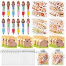 Conjunto de presentes de papelaria CY2SIDE Capybara 72 unidades com caneta 4 em 1
