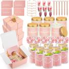 Conjunto de presentes de proposta de dama de honra Teenyyou com 60 unidades (rosa)