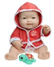 Conjunto de presentes Doll JC Toys Bath Time Asian Lots to Love Babies 14