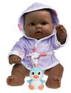 Conjunto de presentes Doll JC Toys Bath Time para afro-americanos de 14"