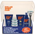 Conjunto de presentes Dollar Shave Club The Total Package com 4 recargas Conjunto de presentes Dollar Shave Club The Total Package com 4 recargas