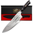 Conjunto de presentes Funistree Chef Knife de 20 cm com gravura Best Grandpa