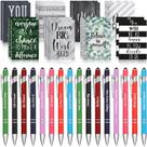 Conjunto de presentes Funrous, 32 peças de canetas Motivational Quote com cadernos