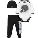 Conjunto de presentes Gerber NFL Oakland Raiders para meninos de 6 a 9 meses