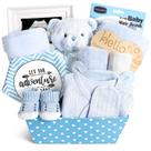 Conjunto de Presentes Iaovueby para Bebê - Ursinho, Chocalho, Manta e Sapatinhos (0+)