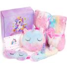 Conjunto de presentes Jenria Unicorn para meninas de 3 a 10 anos com cobertor e bolsa