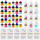 Conjunto de presentes Liliful 108 Mini Rubber Ducks com óculos e cartões