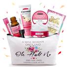 Conjunto de presentes LUCOTIYA Coconut Vanilla Spa para mulheres, tamanho de viagem
