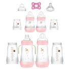 Conjunto de Presentes MAM Grow with Baby para Bebês (0-4 Meses) - 11 Peças - Menina