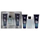 Conjunto de presentes New Brand Prestige The NB para homens 100 ml EDT + 130 ml de gel de banho + 130 ml de bálsamo pós-barba + 15 ml de EDT Conjunto de presentes New Brand Prestige The NB para homens 100 ml EDT + 130 ml de gel de banho + 130 ml de bálsamo pós-barba + 15 ml de EDT
