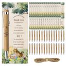 Conjunto de presentes para chá de bebê Winnie com 30 cartões e canetas de bambu x30 Conjunto de presentes para chá de bebê Winnie com 30 cartões e canetas de bambu x30