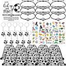 Conjunto de presentes para times de futebol Equsion, 50 unidades, bolsas com cordão, pulseiras