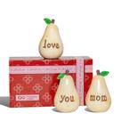 Conjunto de presentes Pear Figurines PUDDING CABIN Love You Mom