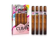 Conjunto de presentes Perfume Cuba Quad Top Lady 4 x 35 ml Eau De Parfum