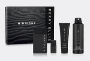 Conjunto de presentes Perry Ellis Midnight Men Cologne 100ml EDT