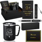 Conjunto de presentes Shellwei Christian Coffee Mug Notebook para homens