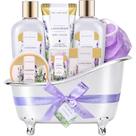 Conjunto de presentes Spa Luxetique com banheira de lavanda, 8 unidades para mulheres