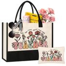 Conjunto de presentes Tecanne Teacher Appreciation, sacola de lona feminina