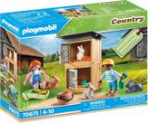Conjunto de presentes Toy Playmobil Rabbit Pen com cabanas empilháveis e clínica para animais de estimação Conjunto de presentes Toy Playmobil Rabbit Pen com cabanas empilháveis e clínica para animais de estimação