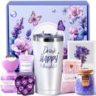 Conjunto de presentes YFONG Luxury Spa para mulheres com copo e vela de 20 onças