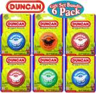 Conjunto de presentes Yo-Yo Duncan Butterfly com 6 cores variadas de Yo-Yo